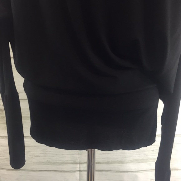 FP Beach •Black Pullover Dolman Tapered Waist Top - Picture 12 of 13